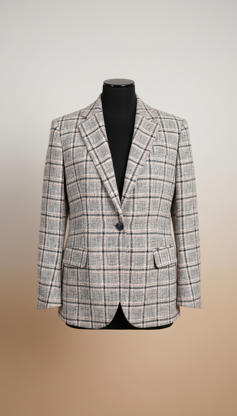 Italian wool tailored blazer